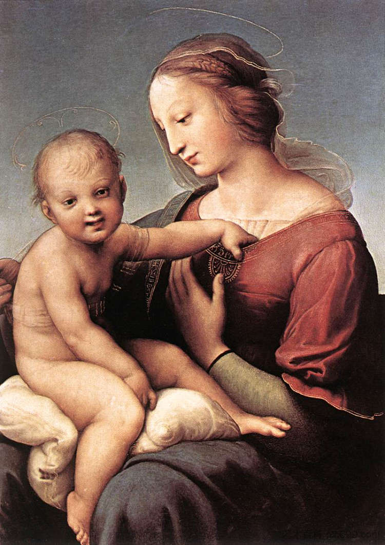 尼科里尼-考珀麦当娜 Niccolini-Cowper Madonna (1508)，拉斐尔