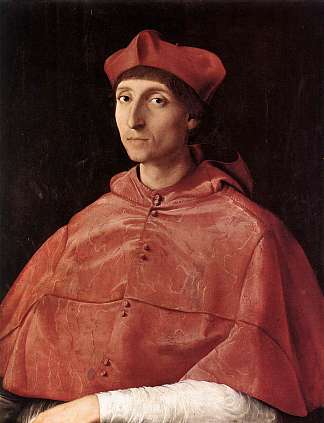 红衣主教的肖像 Portrait of a Cardinal (1510)，拉斐尔