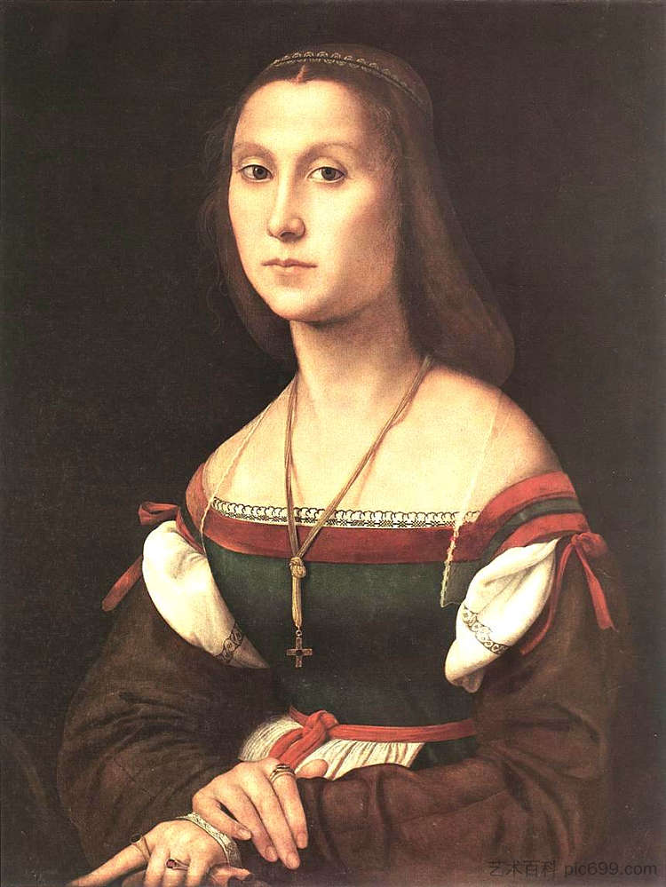 一个女人的肖像（拉穆塔） Portrait of a Woman (La Muta) (1507)，拉斐尔