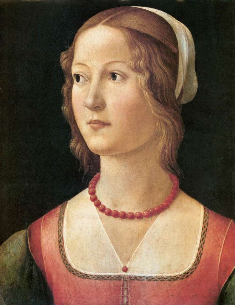 《一个年轻女子的肖像》（La Fornarina） The Portrait of a Young Woman (La Fornarina) (c.1518 - c.1520)，拉斐尔