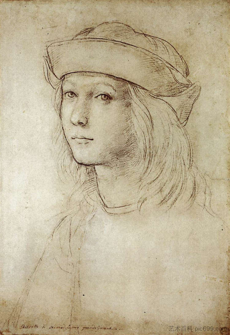 自画像 Self Portrait (c.1499)，拉斐尔