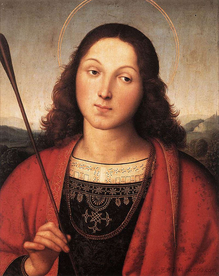 圣塞巴斯蒂安 St. Sebastian (c.1503; Italy  )，拉斐尔