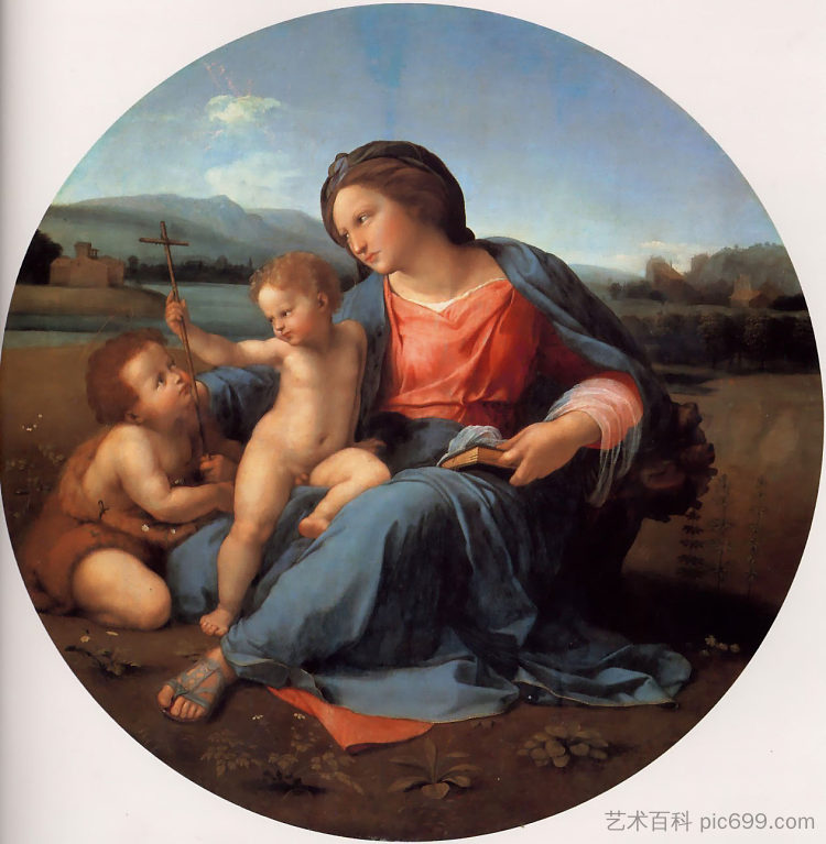 阿尔巴麦当娜酒店 The Alba Madonna (c.1511)，拉斐尔