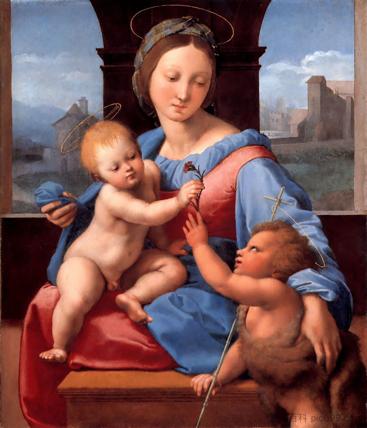 阿尔多布兰迪尼麦当娜或加瓦格麦当娜 The Aldobrandini Madonna or The Garvagh Madonna (c.1509 - 1510)，拉斐尔