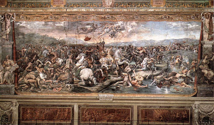 庞斯米尔维乌斯战役 The Battle at Pons Milvius (1520),拉斐尔