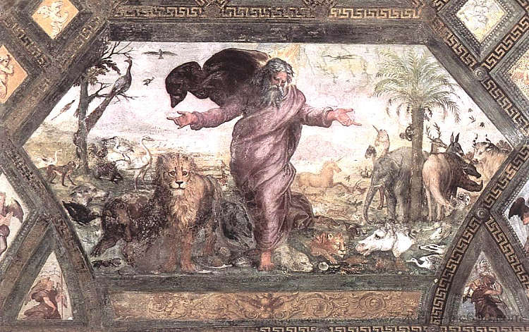 动物的创造 The Creation of the Animals (1518 - 1519),拉斐尔