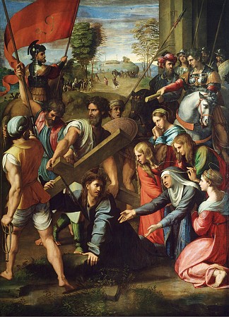 髑髅地路上的堕落 The Fall on the Road to Calvary (1517)，拉斐尔