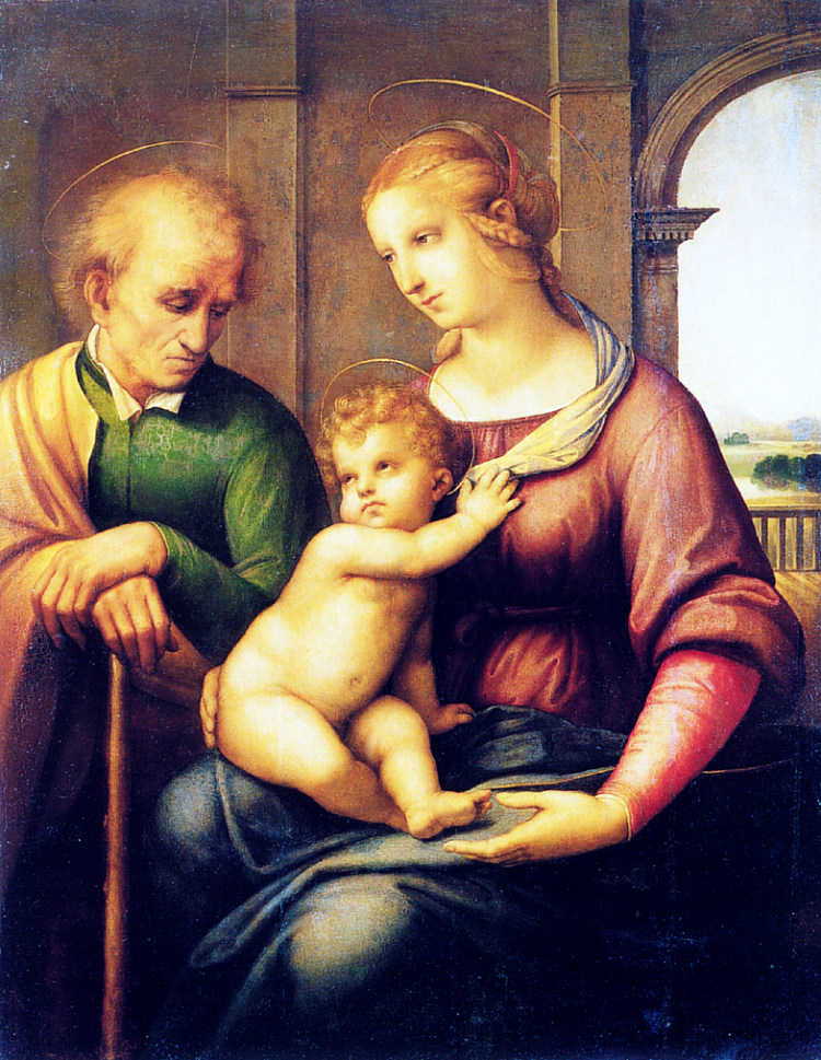 神圣家族 The Holy Family (1506)，拉斐尔