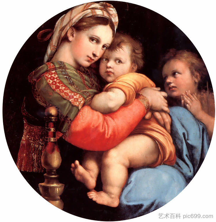 椅子的麦当娜 The Madonna of the Chair (1514 - 1515),拉斐尔