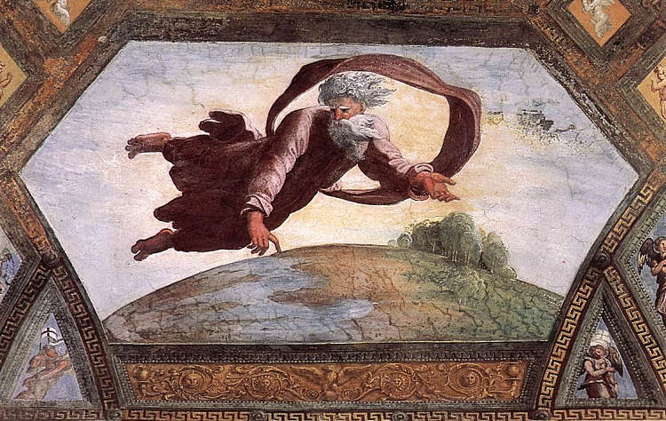 水土分离 The Separation of Land and Water (1518 - 1519),拉斐尔
