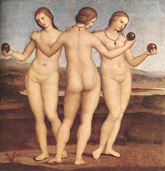 三恩典 The Three Graces (1504 – 1505)，拉斐尔