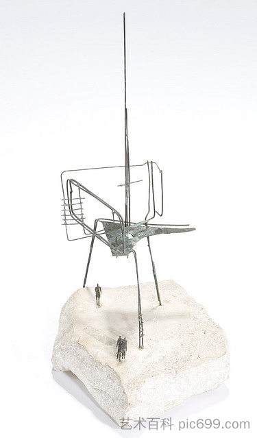 “无名政治犯”的工作模式（马奎特） Working Model for 'The Unknown Political Prisoner' (Maquette) (1953)，雷格·巴特勒