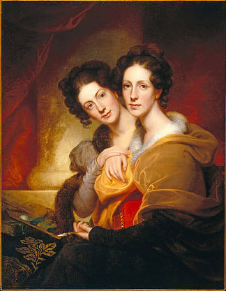 姐妹（埃莉诺和罗莎芭·皮尔） The Sisters (Eleanor and Rosalba Peale)，伦勃朗·皮尔