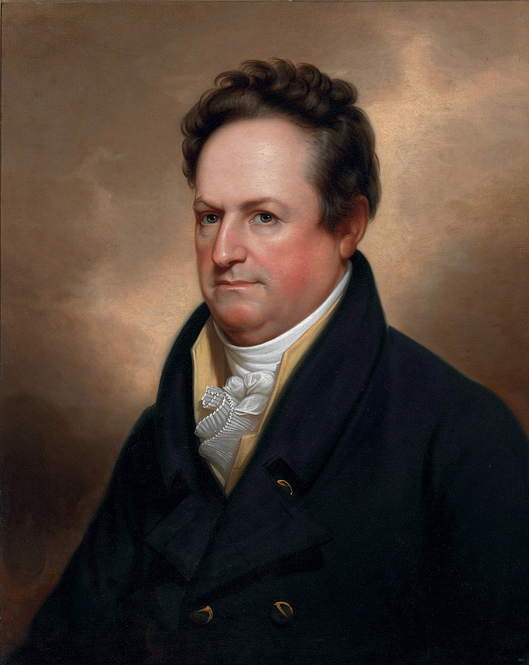 德威特·克林顿的肖像 Portrait of Dewitt Clinton，伦勃朗·皮尔