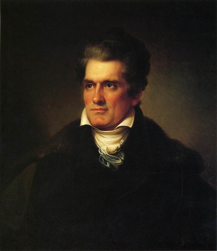 约翰·卡尔霍恩 John C. Calhoun (1834)，伦勃朗·皮尔