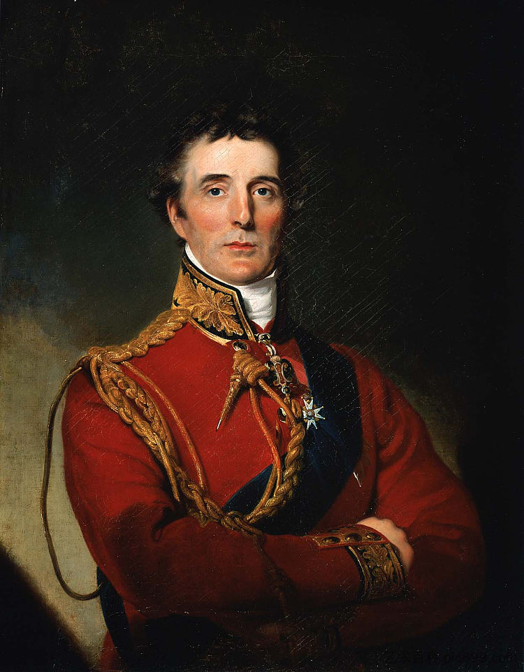 惠灵顿公爵（在托马斯·劳伦斯爵士之后复制） Duke of Wellington (copy After Sir Thomas Lawrence) (1818)，伦勃朗·皮尔