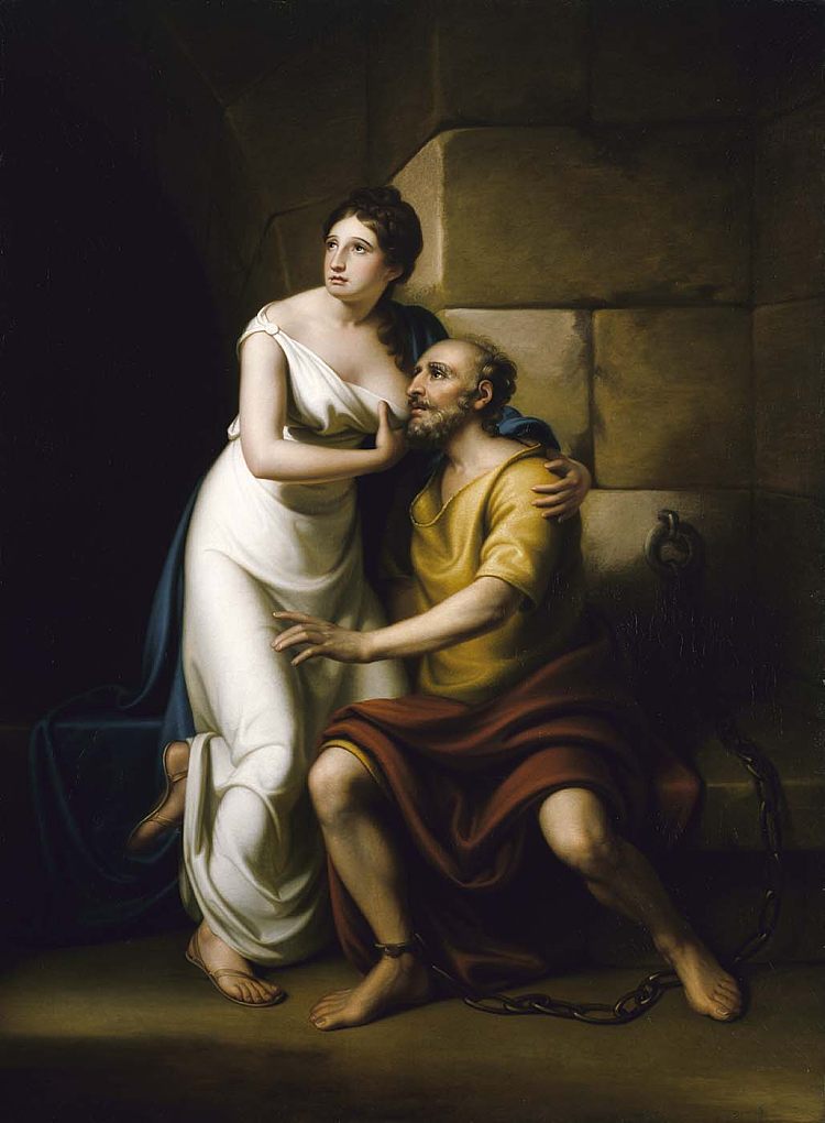 罗马女儿 The Roman Daughter (1811)，伦勃朗·皮尔