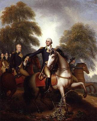 约克镇前的华盛顿 Washington Before Yorktown (1824 – 1825)，伦勃朗·皮尔