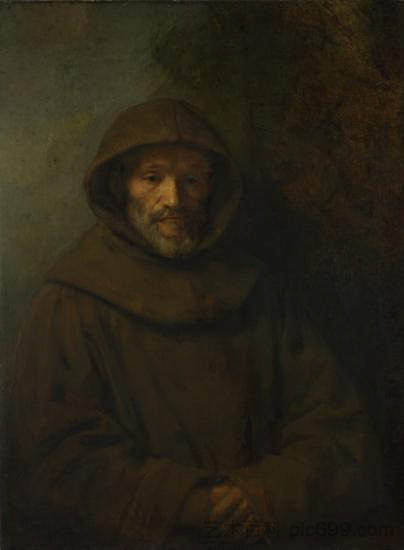 方济各会修士 A Franciscan Friar (1659)，伦勃朗