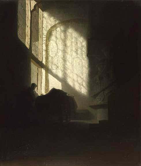 房间里的男人 A Man in a Room (1627 - 1630)，伦勃朗