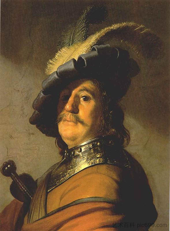 勇士 A Warrior (1626 - 1627),伦勃朗