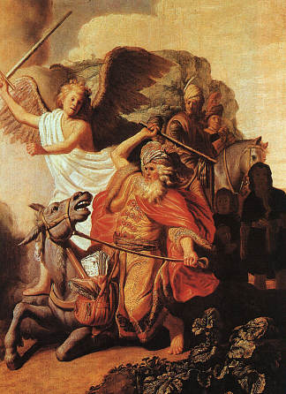 巴兰之驴、巴兰的驴子 Balaam’s Ass (1626)，伦勃朗