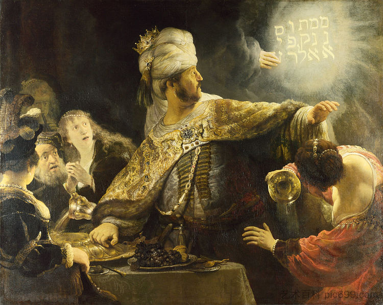 伯沙撒的盛宴 Belshazzar's Feast (1635),伦勃朗