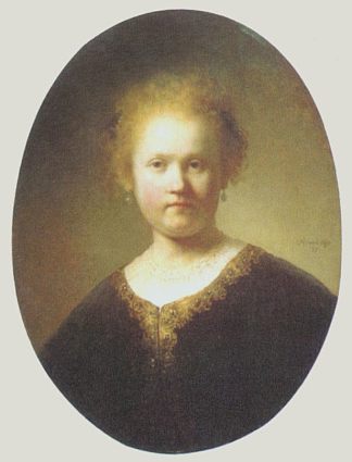 一个年轻女子的半身像 Bust of a Young Woman (1632)，伦勃朗