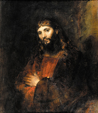 双臂交叉的基督 Christ with Arms Folded (1661)，伦勃朗