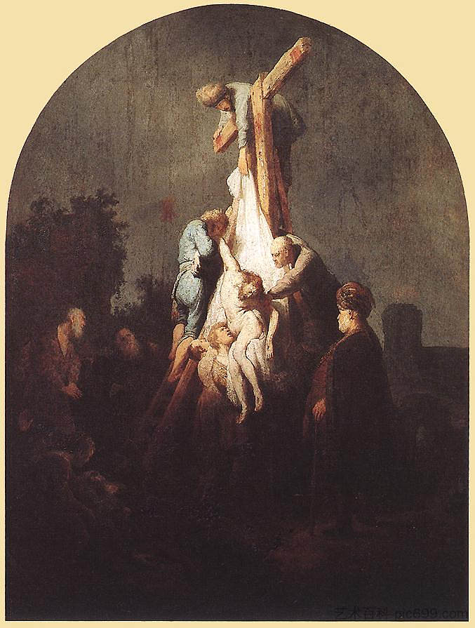 十字架上的沉积 Deposition from the Cross (1634),伦勃朗