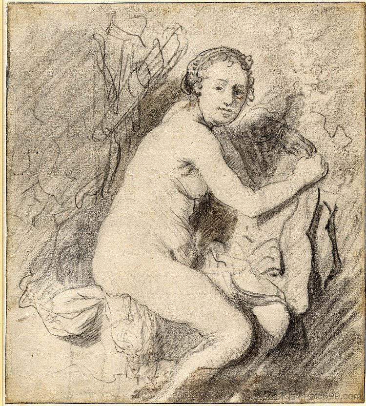 戴安娜在巴斯 Diana at the Bath (1631),伦勃朗