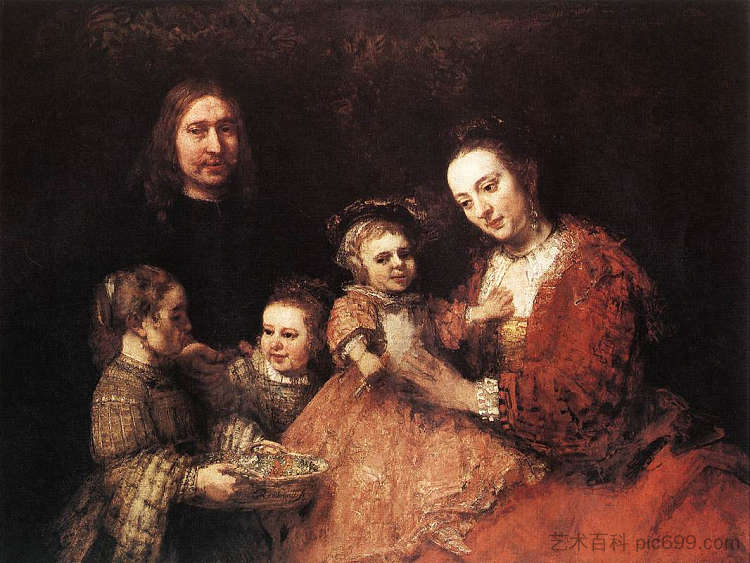 家庭组 Family Group (1666 - 1668),伦勃朗