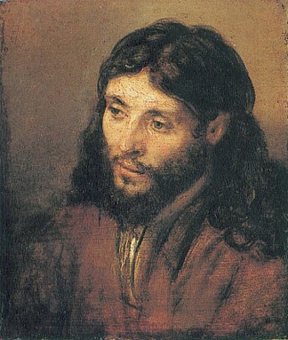 基督的头 Head of Christ (c.1650 – 1652)，伦勃朗