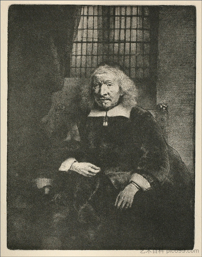 雅各布·哈林肖像(老哈林) Jacob Haring Portrait (The Old Haring ) (1655)，伦勃朗