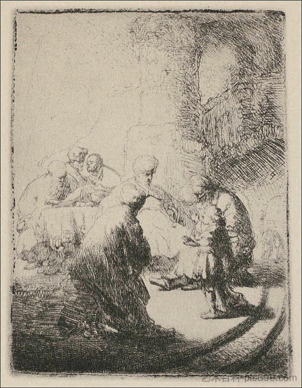 耶稣与医生争论 Jesus Disputing with the Doctors (1630),伦勃朗