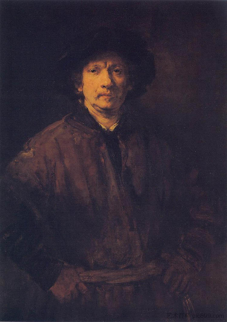 大型自画像 Large Self-portrait (1652),伦勃朗