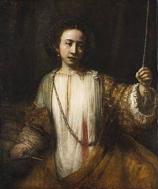 卢克丽霞 Lucretia (1666)，伦勃朗