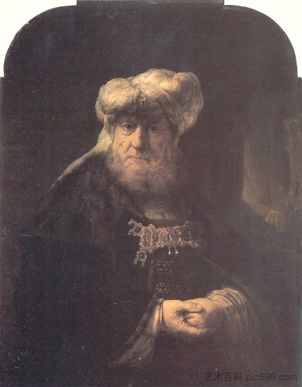 穿着东方服装的男人 Man in Oriental Costume (1639),伦勃朗