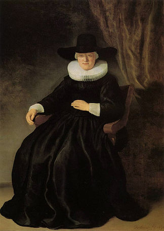 Maria Bockennolle，Johannes Elison的妻子 Maria Bockennolle, Wife of Johannes Elison (1634)，伦勃朗