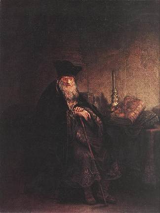 老拉比 Old Rabbi (1642)，伦勃朗