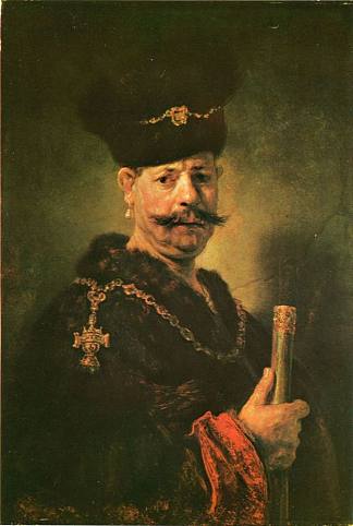 波兰贵族 Polish Nobleman (1637)，伦勃朗
