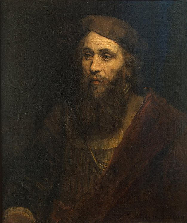 一个大胡子男人的肖像 Portrait of a Bearded Man (1661)，伦勃朗