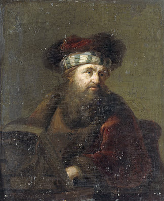 拉比画像 Portrait of a Rabbi，伦勃朗