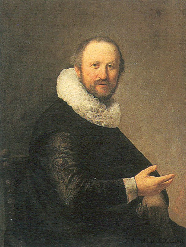 坐着的男人的肖像 Portrait of a Seated Man (c.1632),伦勃朗