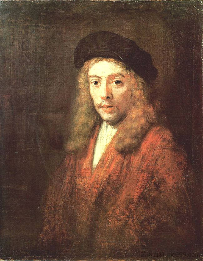 一个年轻人的肖像 Portrait of a young man (1663),伦勃朗