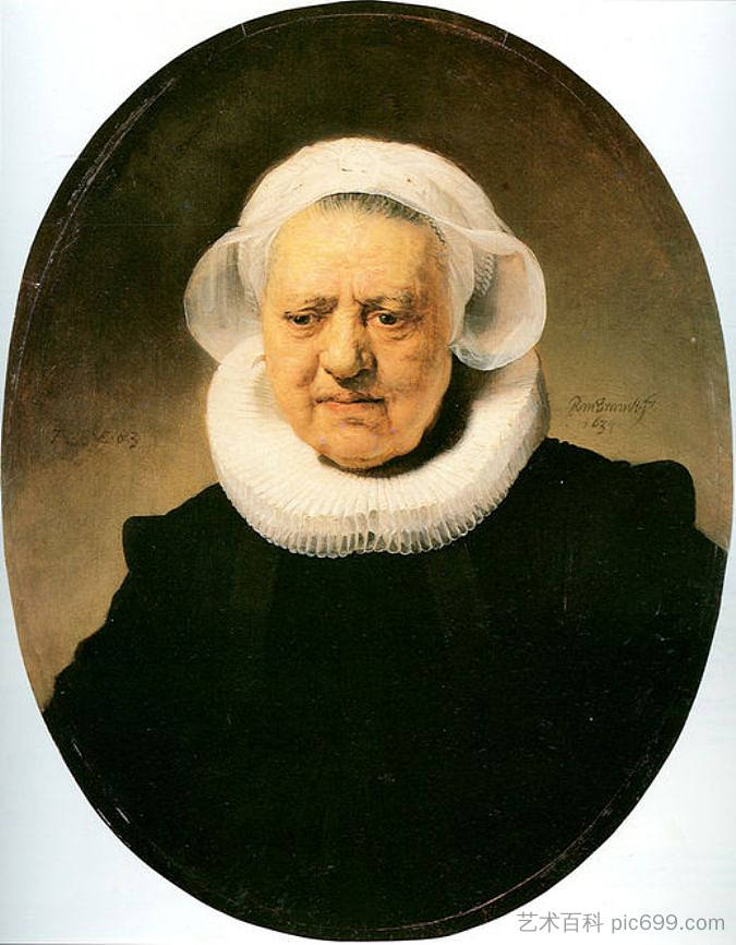 Aechje Claesdar的肖像 Portrait of Aechje Claesdar (1634),伦勃朗