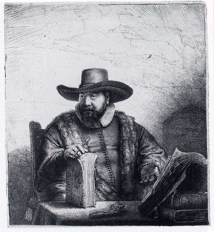 科内利斯·克拉斯的肖像 Portrait Of Cornelis Claesz (1640)，伦勃朗