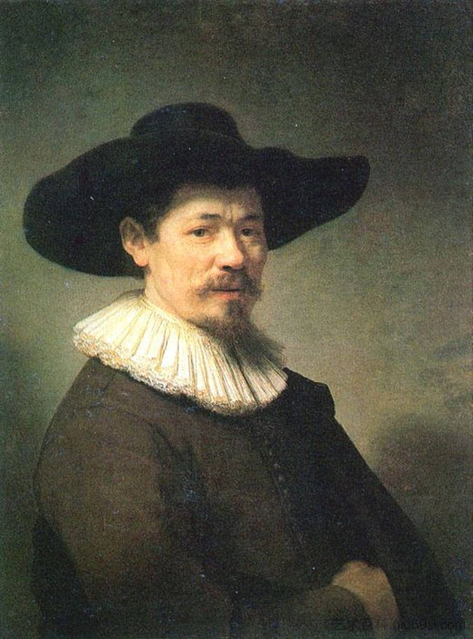 赫尔曼·杜默的肖像 Portrait of Herman Doomer (1640)，伦勃朗