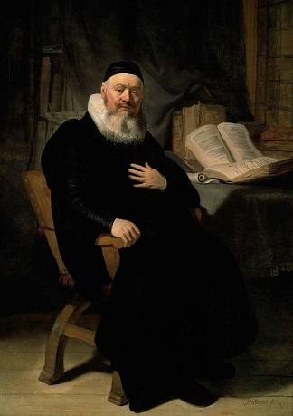 约翰内斯-埃利森的肖像 Portrait-Of-Johannes-Elison (1634)，伦勃朗