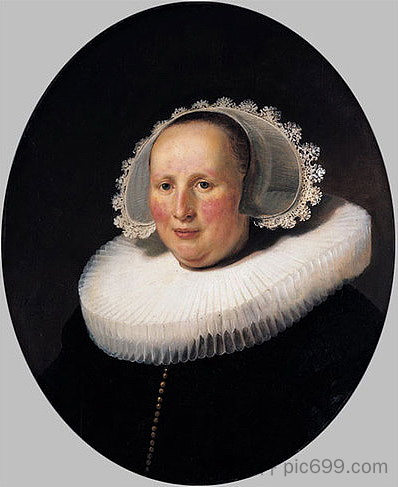 Maertgen van Bilderbeecq的肖像 Portrait of Maertgen van Bilderbeecq (1633)，伦勃朗